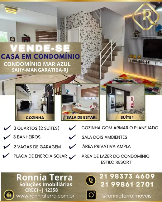 Foto 1 de Casa de Condomínio com 3 quartos à venda, 93m2 em Mangaratiba - RJ