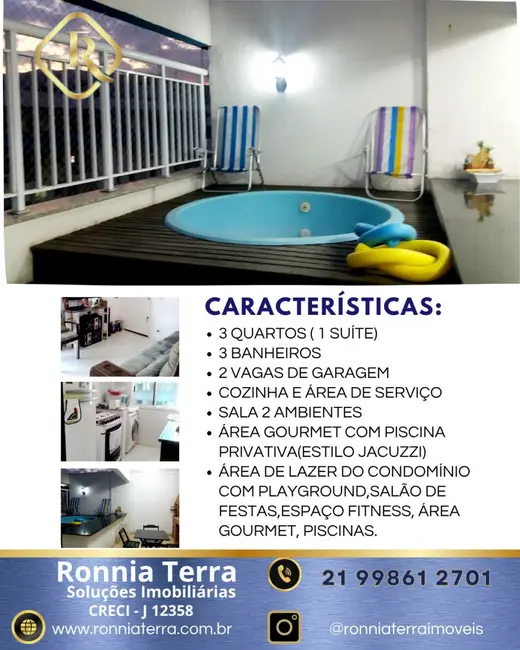 Cobertura com 3 quartos à venda, 98m2 em Centro, Nilopolis - RJ - imagem 2 Foto 2 de Cobertura com 3 quartos à venda, 98m2 em Centro, Nilopolis - RJ