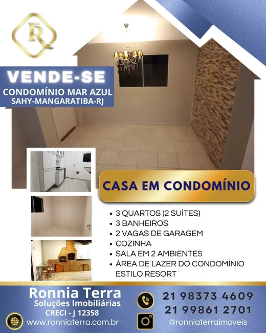 Foto 1 de Casa de Condomínio com 3 quartos à venda, 86m2 em Mangaratiba - RJ