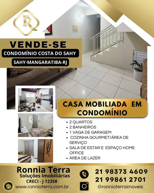 Casa de Condomínio com 3 quartos à venda, 54m2 em Mangaratiba - RJ - imagem 1 Foto 1 de Casa de Condomínio com 3 quartos à venda, 54m2 em Mangaratiba - RJ