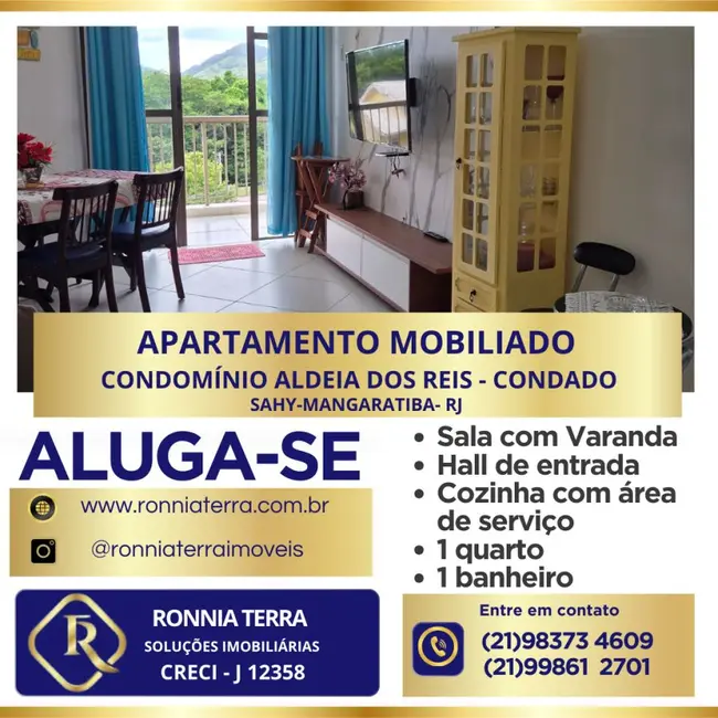 Apartamento com 1 quarto para alugar, 47m2 em Mangaratiba - RJ - imagem 1 Foto 1 de Apartamento com 1 quarto para alugar, 47m2 em Mangaratiba - RJ