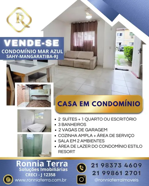 Casa de Condomínio com 3 quartos à venda, 70m2 em Mangaratiba - RJ - imagem 1 Foto 1 de Casa de Condomínio com 3 quartos à venda, 70m2 em Mangaratiba - RJ