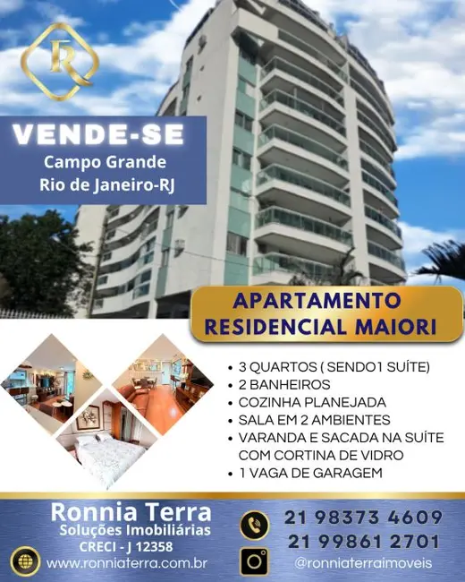 Foto 1 de Apartamento com 3 quartos à venda, 85m2 em Campo Grande, Rio De Janeiro - RJ