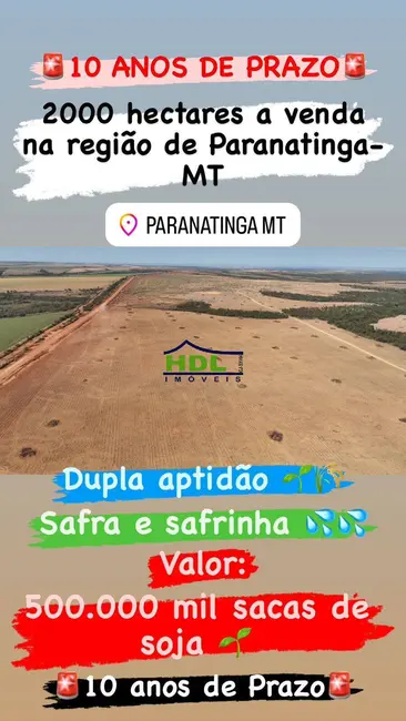 Foto 1 de Fazenda / Haras à venda, 413m2 em Paranatinga - MT