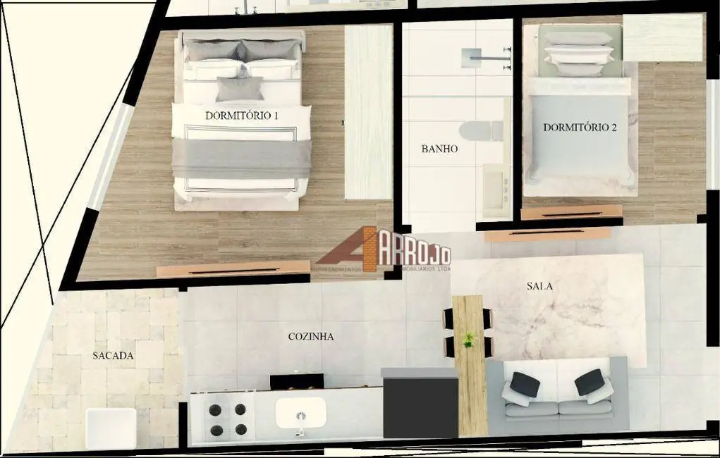 Foto 8 de Apartamento com 2 quartos à venda, 45m2 em Jardim Popular, São Paulo - SP