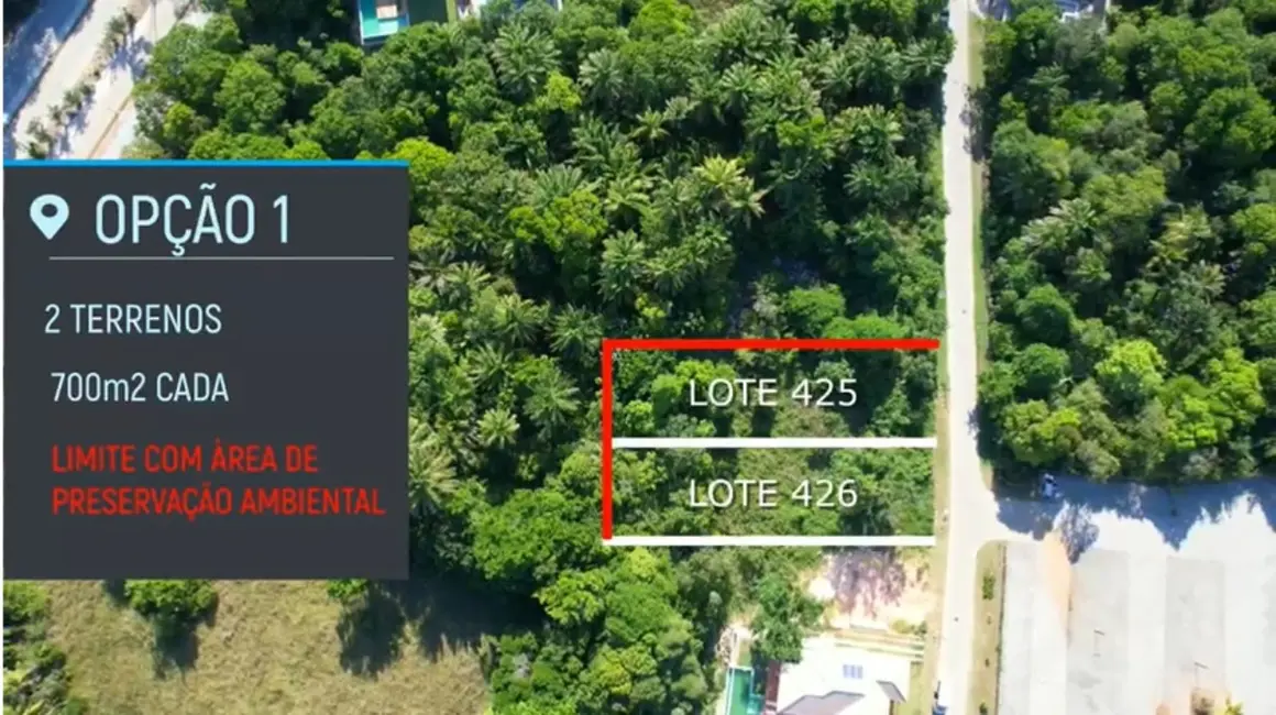 Foto 2 de Terreno / Lote à venda, 700m2 em Mata De Sao Joao - BA