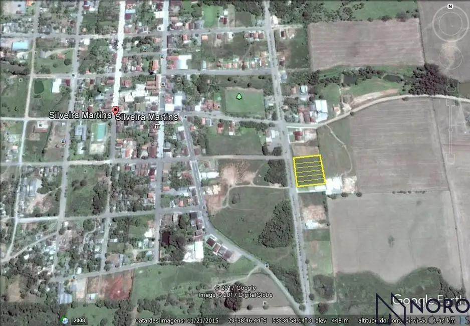 Foto 1 de Terreno / Lote à venda, 1088m2 em Silveira Martins - RS
