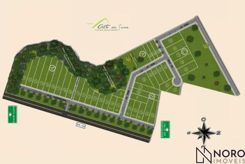 Foto 1 de Terreno / Lote à venda, 675m2 em Itaara - RS
