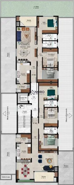 Foto 2 de Apartamento com 3 quartos à venda, 110m2 em Centro, Santa Maria - RS