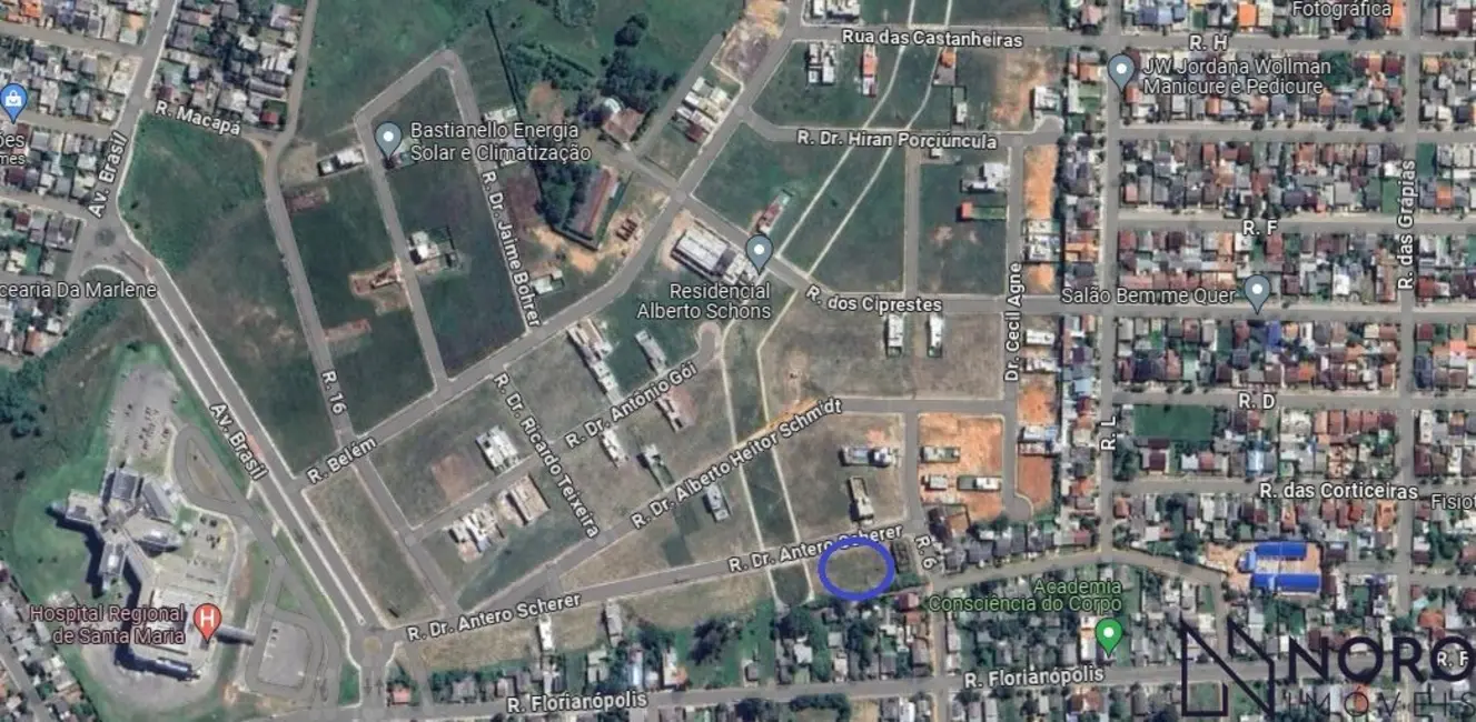 Foto 1 de Terreno / Lote à venda, 345m2 em Pinheiro Machado, Santa Maria - RS
