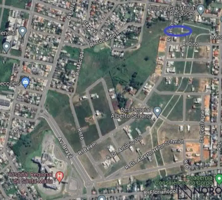 Foto 1 de Terreno / Lote à venda, 396m2 em Pinheiro Machado, Santa Maria - RS