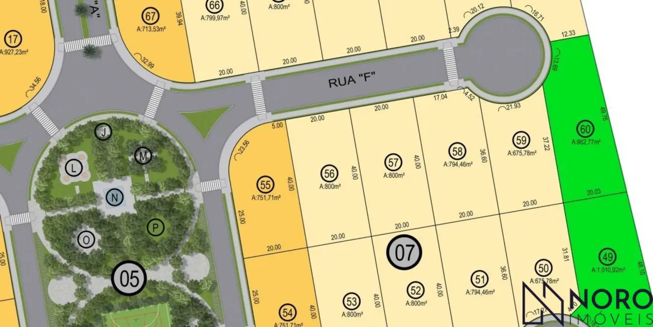 Foto 4 de Terreno / Lote à venda, 863m2 em Camobi, Santa Maria - RS