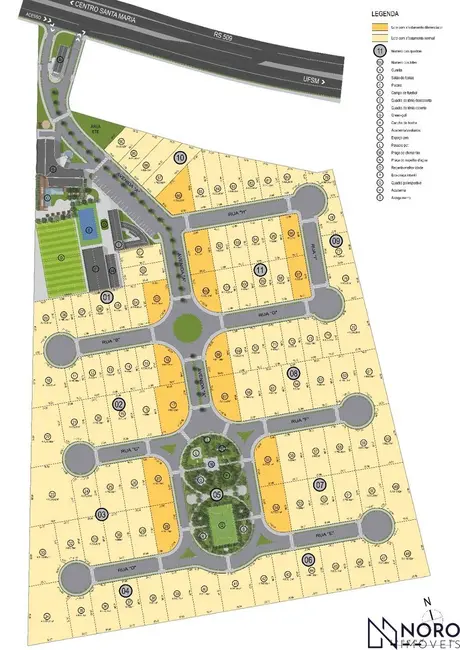 Foto 7 de Terreno / Lote à venda, 1161m2 em Camobi, Santa Maria - RS