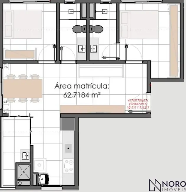 Foto 9 de Apartamento com 2 quartos à venda, 63m2 em Centro, Santa Maria - RS