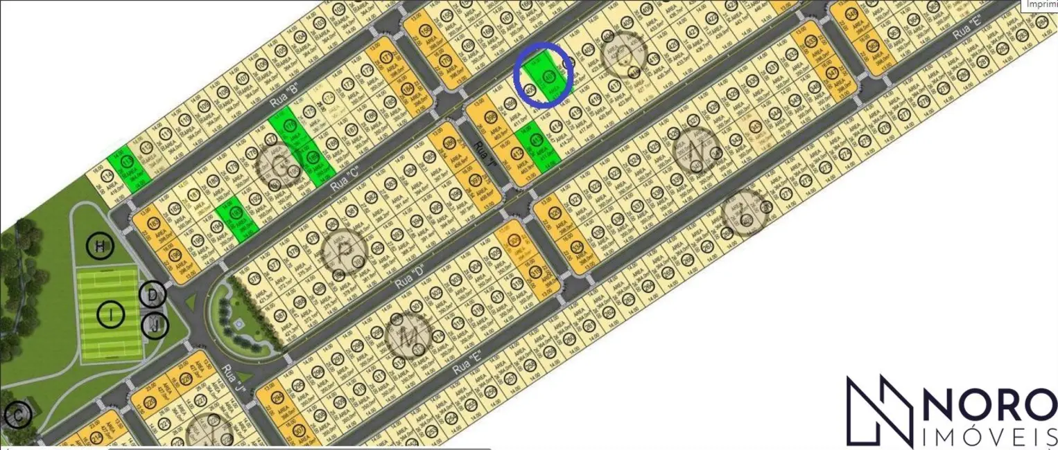 Foto 4 de Terreno / Lote à venda, 417m2 em Camobi, Santa Maria - RS