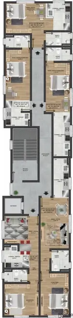 Foto 8 de Apartamento com 1 quarto para alugar, 27m2 em Bonfim, Santa Maria - RS