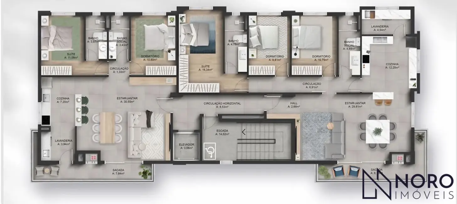 Foto 2 de Apartamento com 2 quartos à venda, 93m2 em Duque de Caxias, Santa Maria - RS
