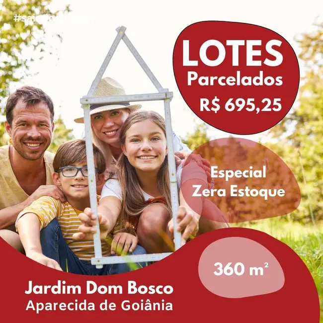 Foto 1 de Terreno / Lote à venda, 360m2 em Jardim Dom Bosco, Aparecida De Goiania - GO