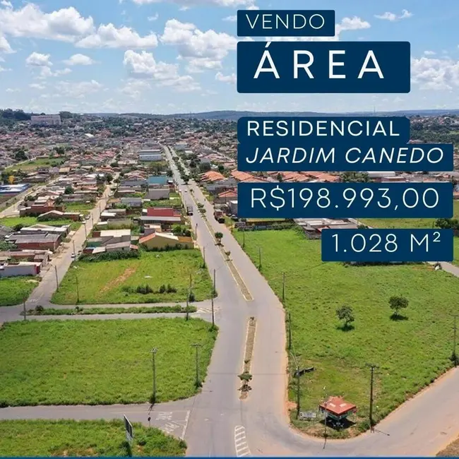 Foto 1 de Terreno / Lote à venda, 1028m2 em Residencial Jardim Canedo II, Senador Canedo - GO