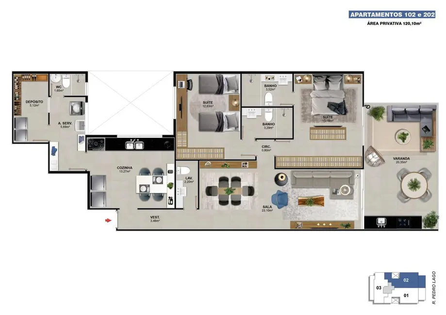 Foto 7 de Cobertura com 3 quartos à venda, 173m2 em Rio De Janeiro - RJ