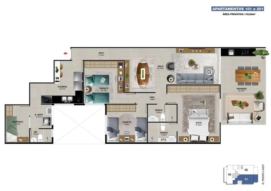 Foto 6 de Apartamento com 2 quartos à venda, 106m2 em Rio De Janeiro - RJ