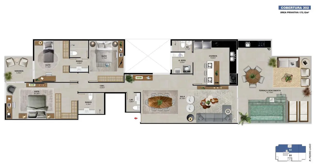 Foto 4 de Apartamento com 2 quartos à venda, 106m2 em Rio De Janeiro - RJ