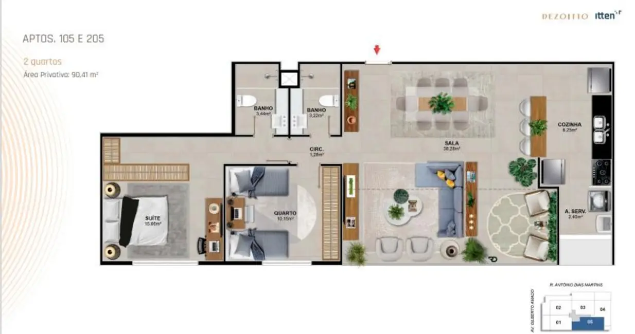 Foto 6 de Apartamento com 2 quartos à venda, 90m2 em Rio De Janeiro - RJ