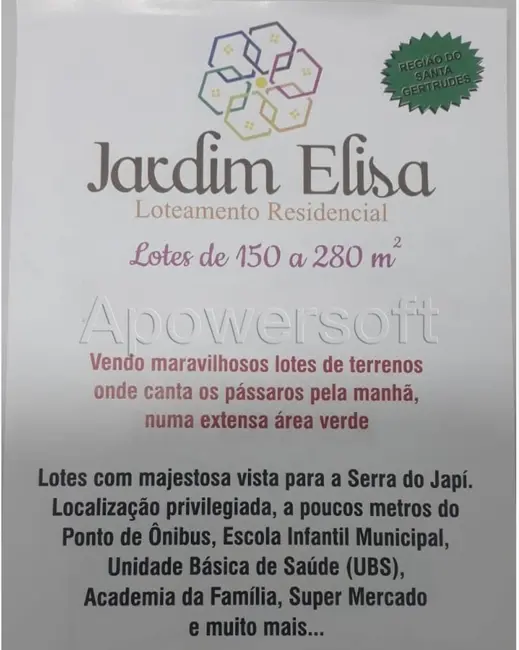 Foto 1 de Terreno / Lote à venda, 150m2 em Corrupira, Jundiai - SP