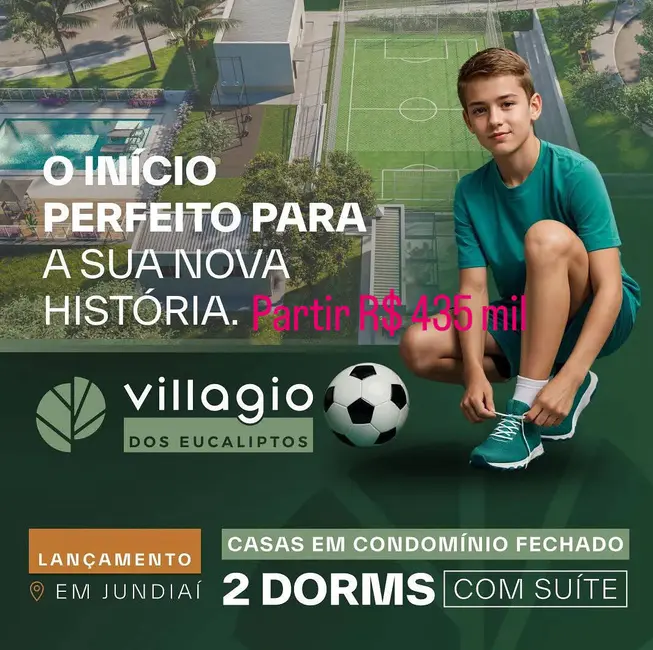 Foto 1 de Casa de Condomínio com 2 quartos à venda, 58m2 em Medeiros, Jundiai - SP