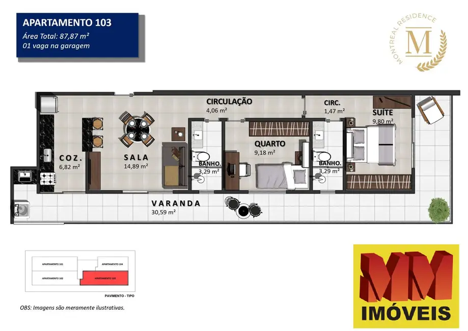 Apartamento com 1 quarto à venda, 59m2 em Braga, Cabo Frio - RJ - imagem 8 Foto 8 de Apartamento com 1 quarto à venda, 59m2 em Braga, Cabo Frio - RJ