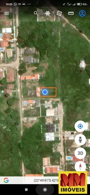 Foto 5 de Terreno / Lote à venda, 450m2 em Cabo Frio - RJ