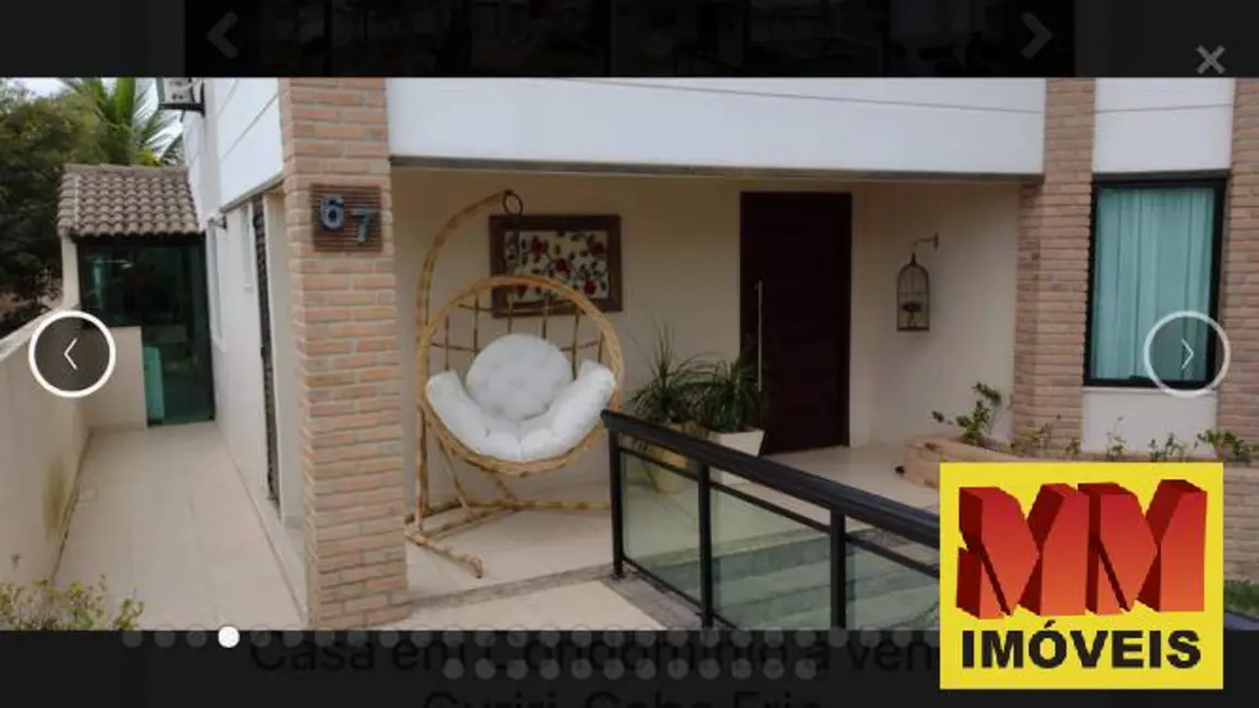 Casa de Condomínio com 3 quartos à venda, 231m2 em Cabo Frio - RJ - imagem 4 Foto 4 de Casa de Condomínio com 3 quartos à venda, 231m2 em Cabo Frio - RJ