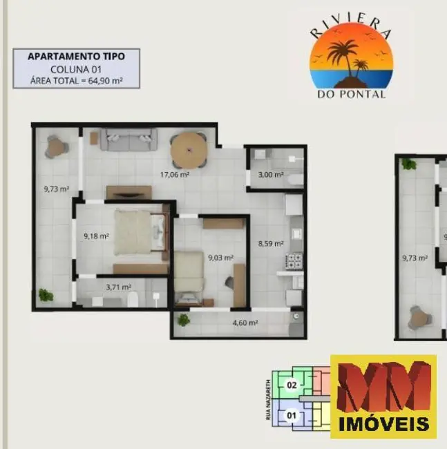 Apartamento com 1 quarto à venda, 50m2 em Arraial Do Cabo - RJ - imagem 9 Foto 9 de Apartamento com 1 quarto à venda, 50m2 em Arraial Do Cabo - RJ
