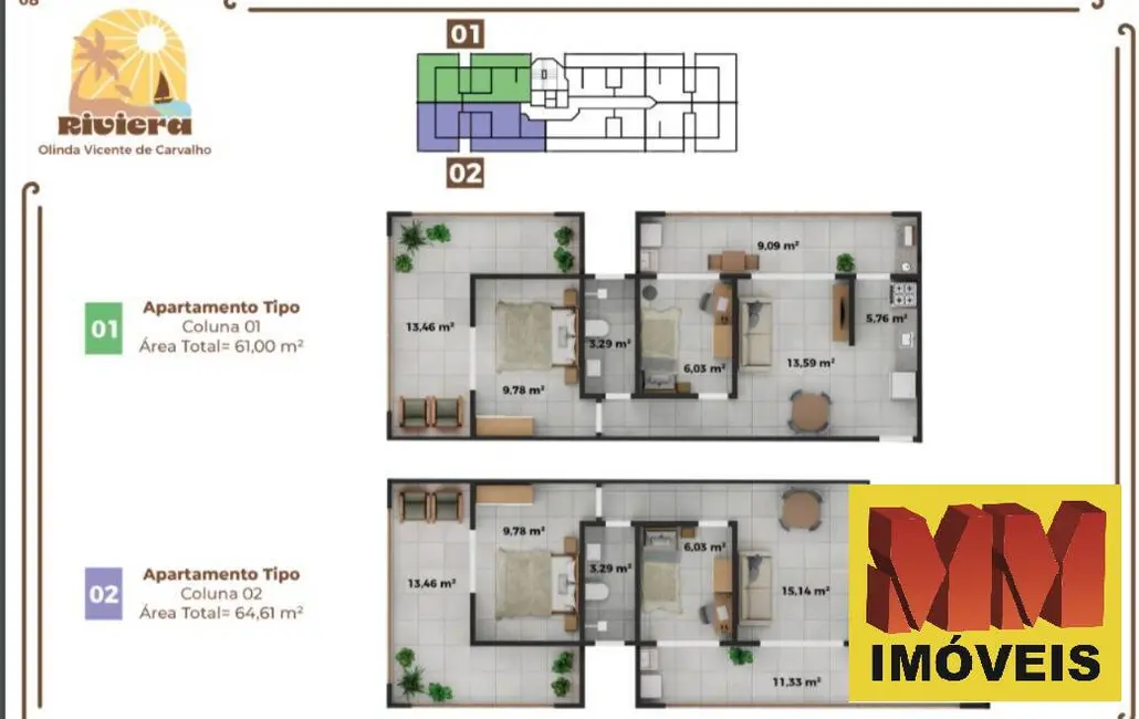 Foto 6 de Apartamento com 1 quarto à venda, 49m2 em Vila Nova, Cabo Frio - RJ
