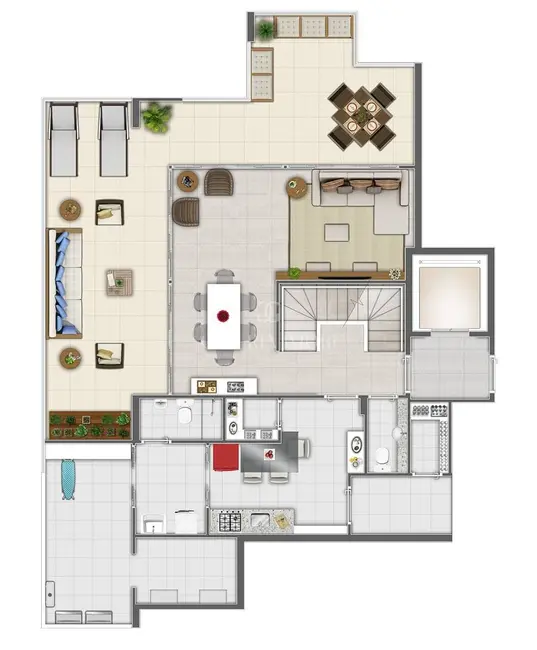 Foto 3 de Cobertura com 4 quartos à venda, 343m2 em Gonzaga, Santos - SP