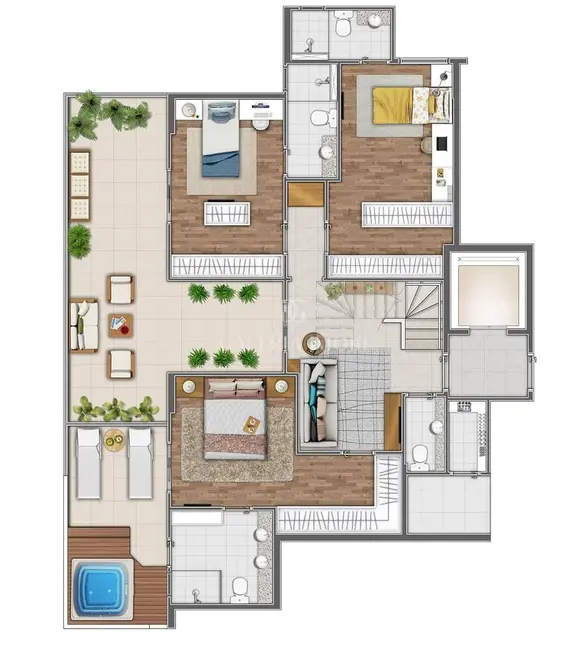 Foto 4 de Cobertura com 4 quartos à venda, 343m2 em Gonzaga, Santos - SP