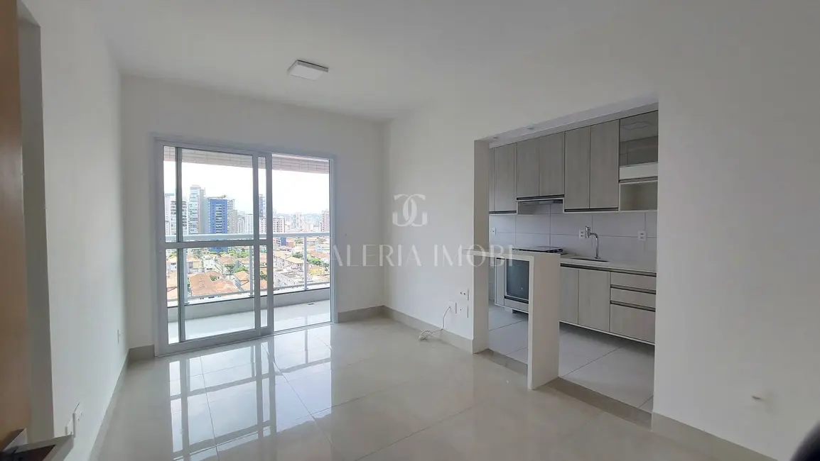 Foto 2 de Apartamento com 1 quarto para alugar, 52m2 em Embaré, Santos - SP