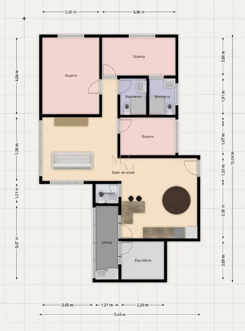 Foto 1 de Apartamento com 2 quartos à venda, 88m2 em Boqueirão, Santos - SP