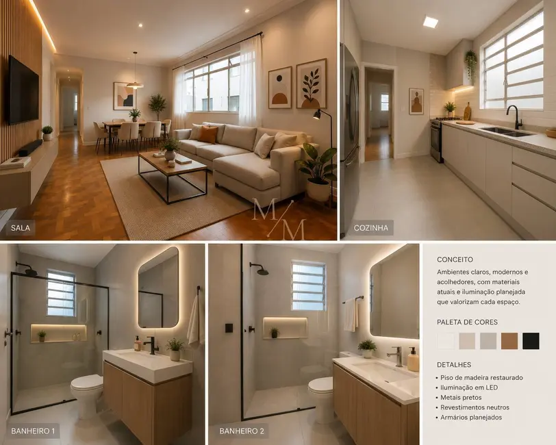 Apartamento com 3 quartos à venda, 153m2 em Embaré, Santos - SP - imagem 4 Foto 4 de Apartamento com 3 quartos à venda, 153m2 em Embaré, Santos - SP