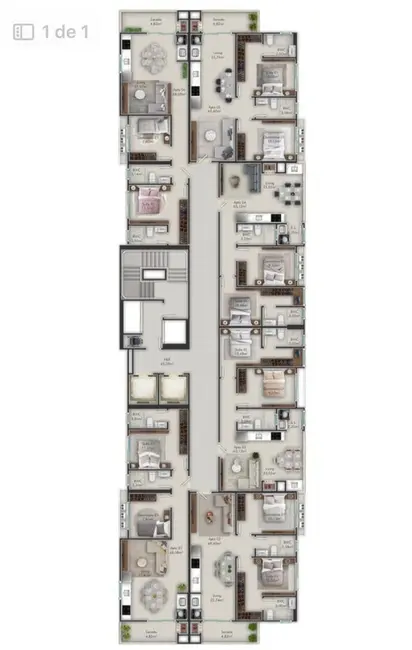 Foto 4 de Apartamento com 2 quartos à venda, 68m2 em Itapema - SC