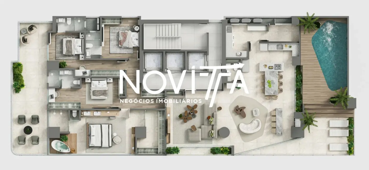 Apartamento com 4 quartos à venda, 237m2 em Centro, Itapema - SC - imagem 7 Foto 7 de Apartamento com 4 quartos à venda, 237m2 em Centro, Itapema - SC