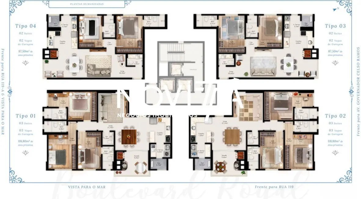 Foto 2 de Apartamento com 3 quartos à venda, 119m2 em Centro, Itapema - SC