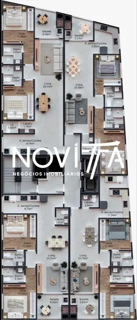 Apartamento com 2 quartos à venda, 84m2 em Porto Belo - SC - imagem 6 Foto 6 de Apartamento com 2 quartos à venda, 84m2 em Porto Belo - SC