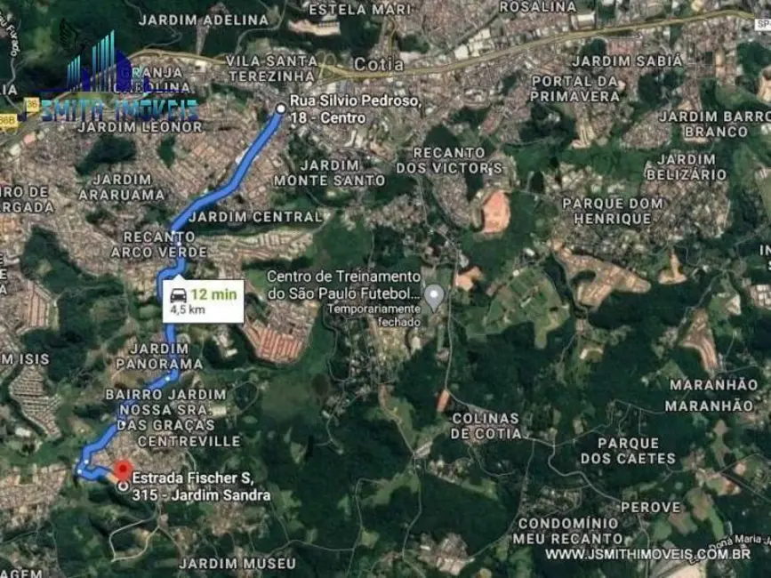 Foto 3 de Terreno / Lote à venda, 2743m2 em Jardim Sandra, Cotia - SP