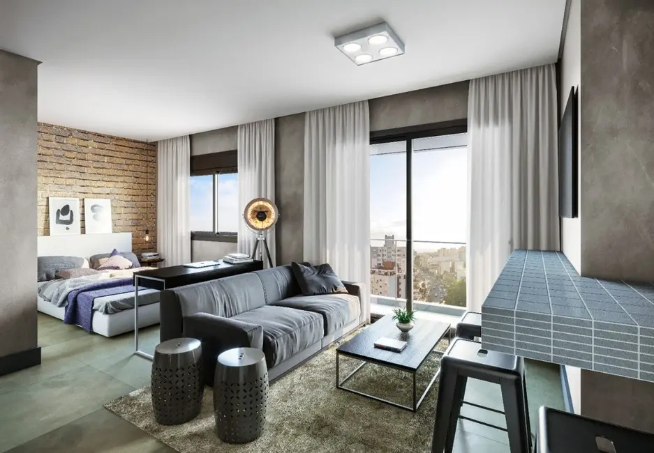 Apartamento com 1 quarto à venda, 41m2 em Menino Deus, Porto Alegre - RS - imagem 3 Foto 3 de Apartamento com 1 quarto à venda, 41m2 em Menino Deus, Porto Alegre - RS