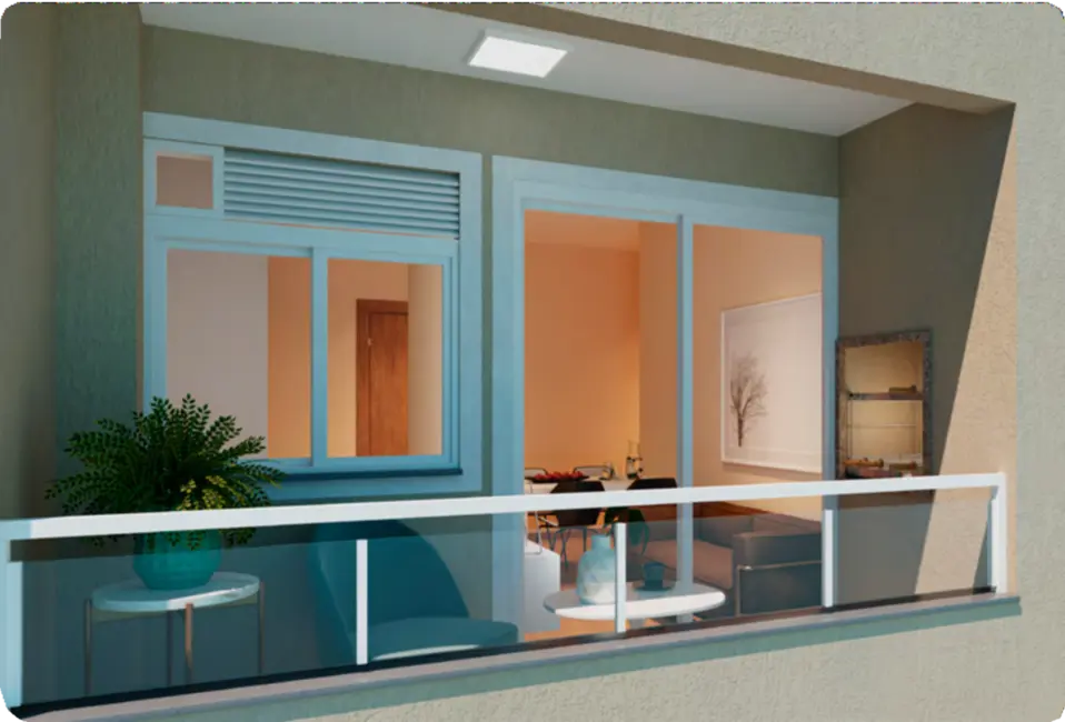Apartamento com 1 quarto à venda, 39m2 em Fátima, Canoas - RS - imagem 4 Foto 4 de Apartamento com 1 quarto à venda, 39m2 em Fátima, Canoas - RS
