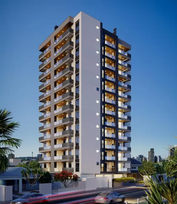 Foto 1 de Apartamento com 1 quarto à venda, 54m2 em Barreiros, Sao Jose - SC