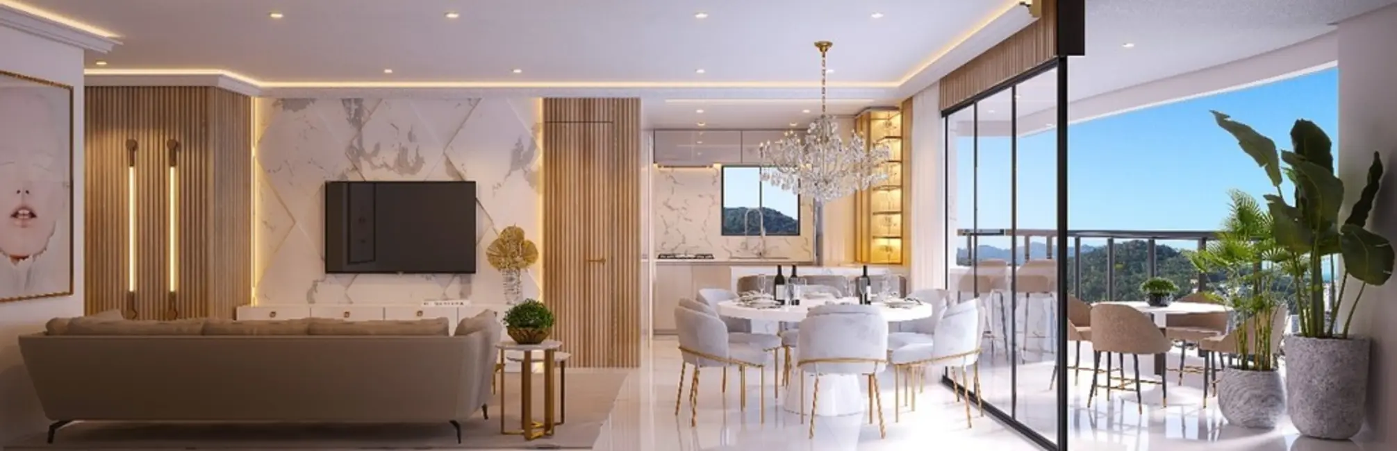 Apartamento com 3 quartos à venda, 126m2 em Itapema - SC - imagem 6 Foto 6 de Apartamento com 3 quartos à venda, 126m2 em Itapema - SC