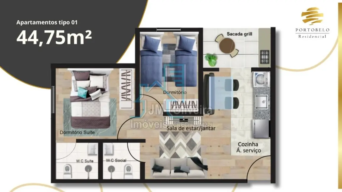 Apartamento com 2 quartos à venda, 44m2 em Vila La Brunetti, Itapetininga - SP - imagem 9 Foto 9 de Apartamento com 2 quartos à venda, 44m2 em Vila La Brunetti, Itapetininga - SP