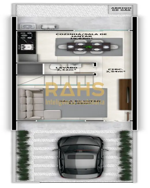 Foto 9 de Casa com 2 quartos à venda, 71m2 em Aventureiro, Joinville - SC